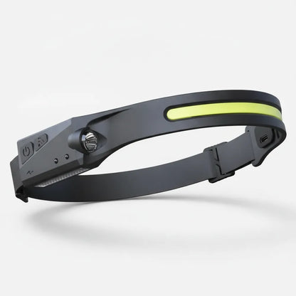 Linterna de Diadema LED con Sensor de Movimiento — Recargable USB-C