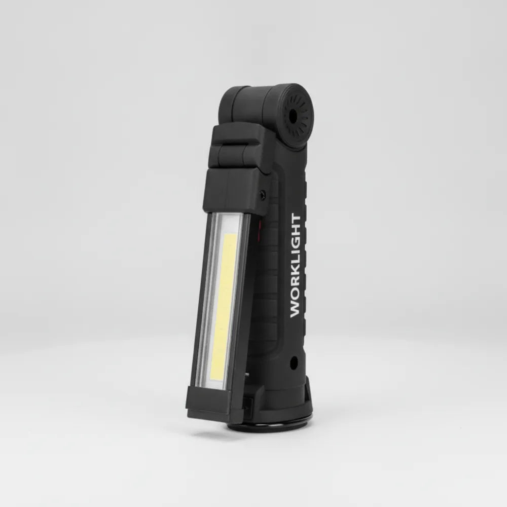 Linterna de Inspección COB Recargable con Base Magnética — Luz de Trabajo para Mecánicos