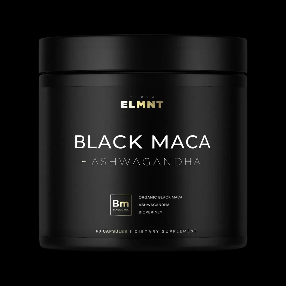 Black Maca + Ashwagandha ELMNT — Energía, Enfoque y Vitalidad · 60 Cápsulas