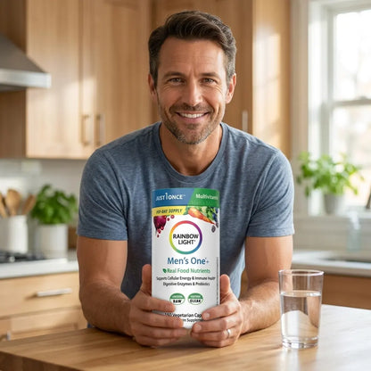 💪 Multivitamínico para Hombre Men's One+ — Nutrientes de Alimentos Reales, 150 Cápsulas Vegetarianas