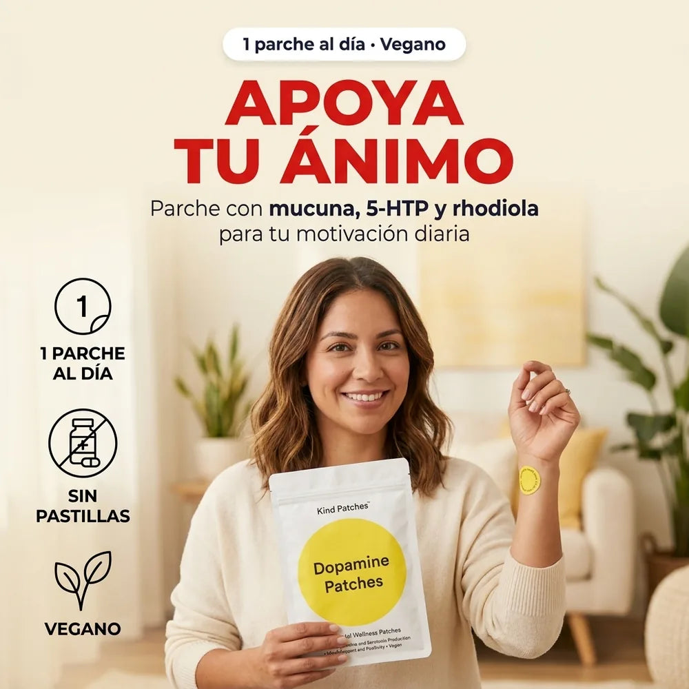 Parches Dopamine Kind Patches — Apoyo para tu Ánimo y Motivación · 30 Parches