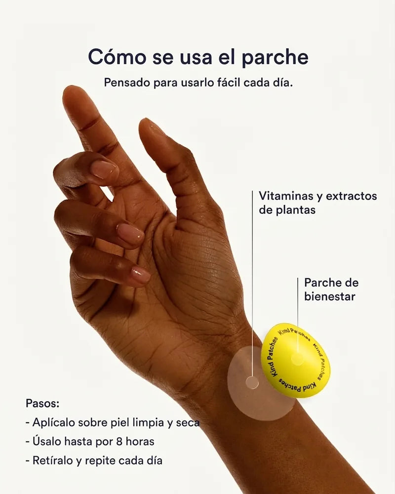 Parches Dopamine Kind Patches — Apoyo para tu Ánimo y Motivación · 30 Parches