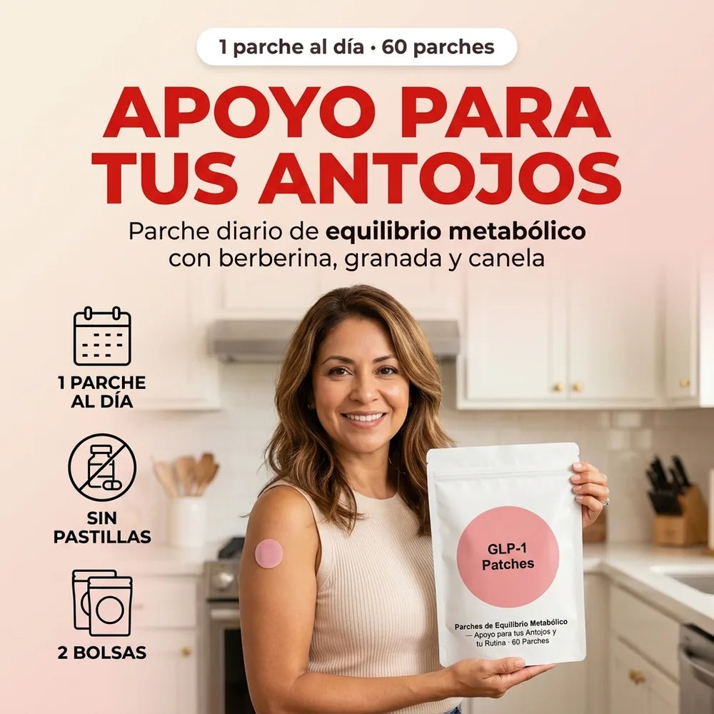 Parches de Equilibrio Metabólico — Apoyo para tus Antojos y tu Rutina · 60 Parches