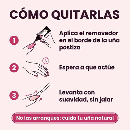 💅 Pegamento para Uñas Postizas Sin Lámpara + Removedor — Set de 2 Tubos