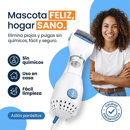Peine Eléctrico Antipiojos y Pulgas para Mascotas - 1-hero