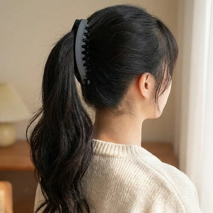 💇‍♀️ Kit x3 Pinzas Banano para el Cabello — Cola de Caballo Alta con Volumen