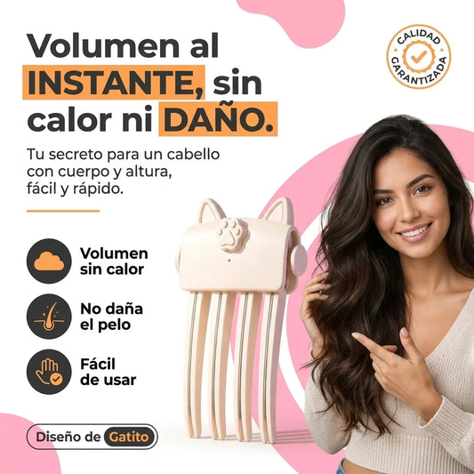 Pinza de Volumen para Cabello con Diseño de Gatito - 1-hero