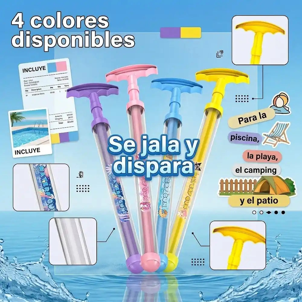Pistola de Agua Fuegos Artificiales — 41 cm, Chorro en Abanico