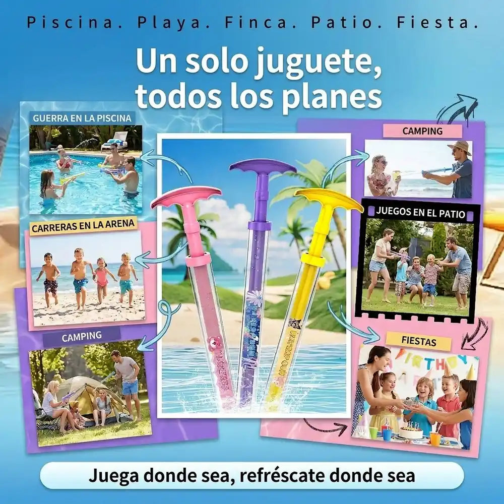 Pistola de Agua Fuegos Artificiales — 41 cm, Chorro en Abanico