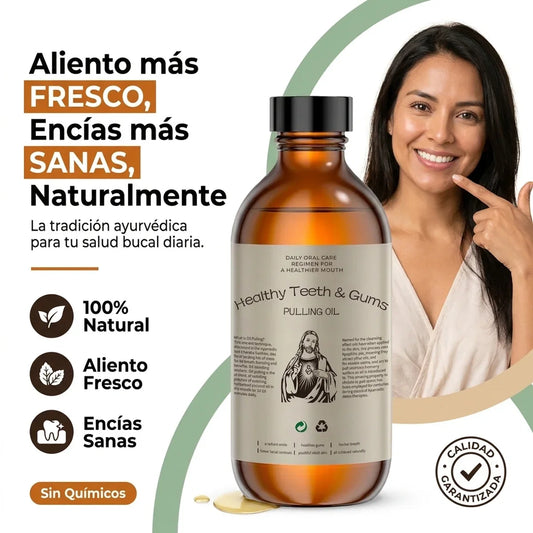 Pulling Oil Natural - Aceite Bucal de Coco para Encías y Aliento - 1-hero