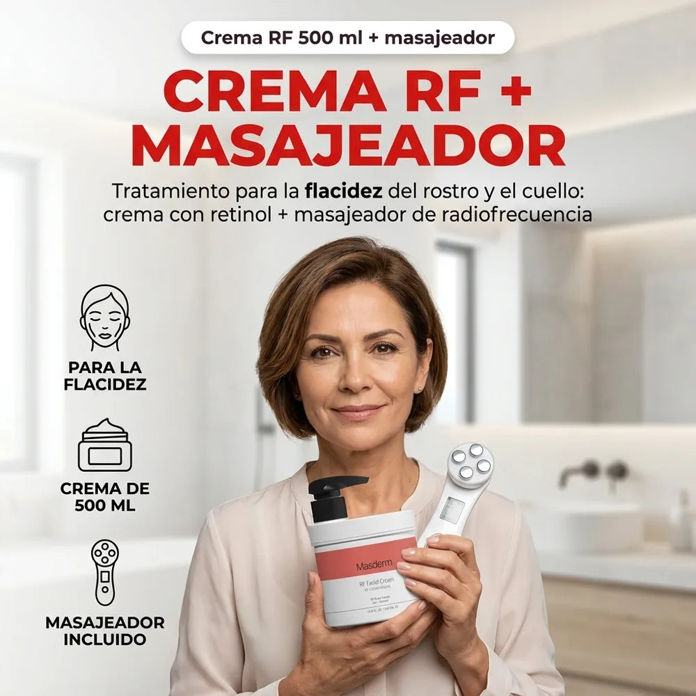 🧴 Crema RF + Masajeador de Radiofrecuencia