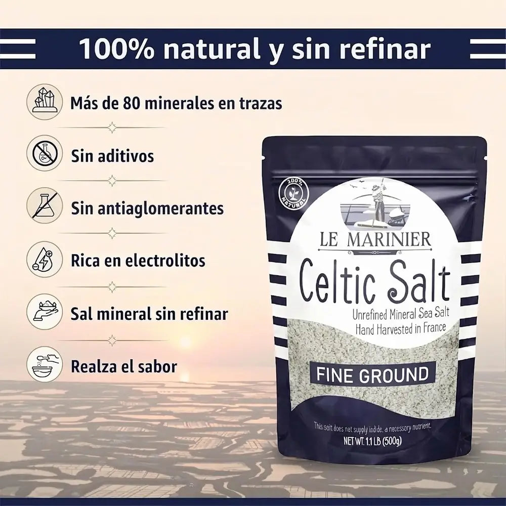 Sal Celta Le Marinier — Molida Fina 500 g