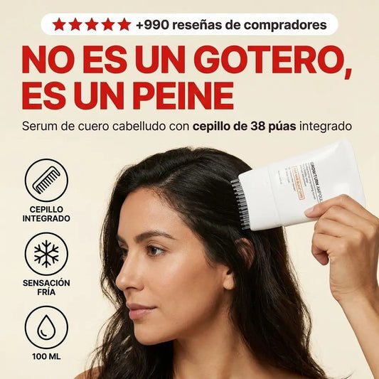 Serum Coreano para el Cuero Cabelludo con Cepillo Integrado — 100 ml