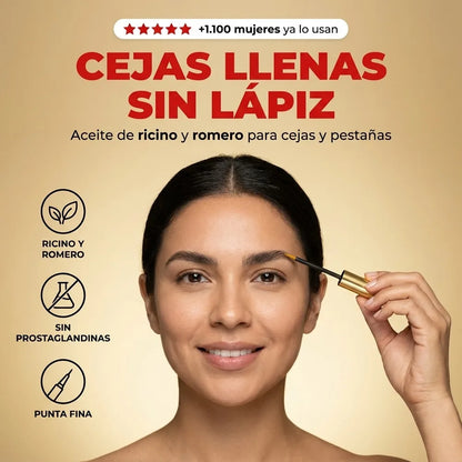 Serum de Cejas y Pestañas con Ricino y Romero — 8 ml