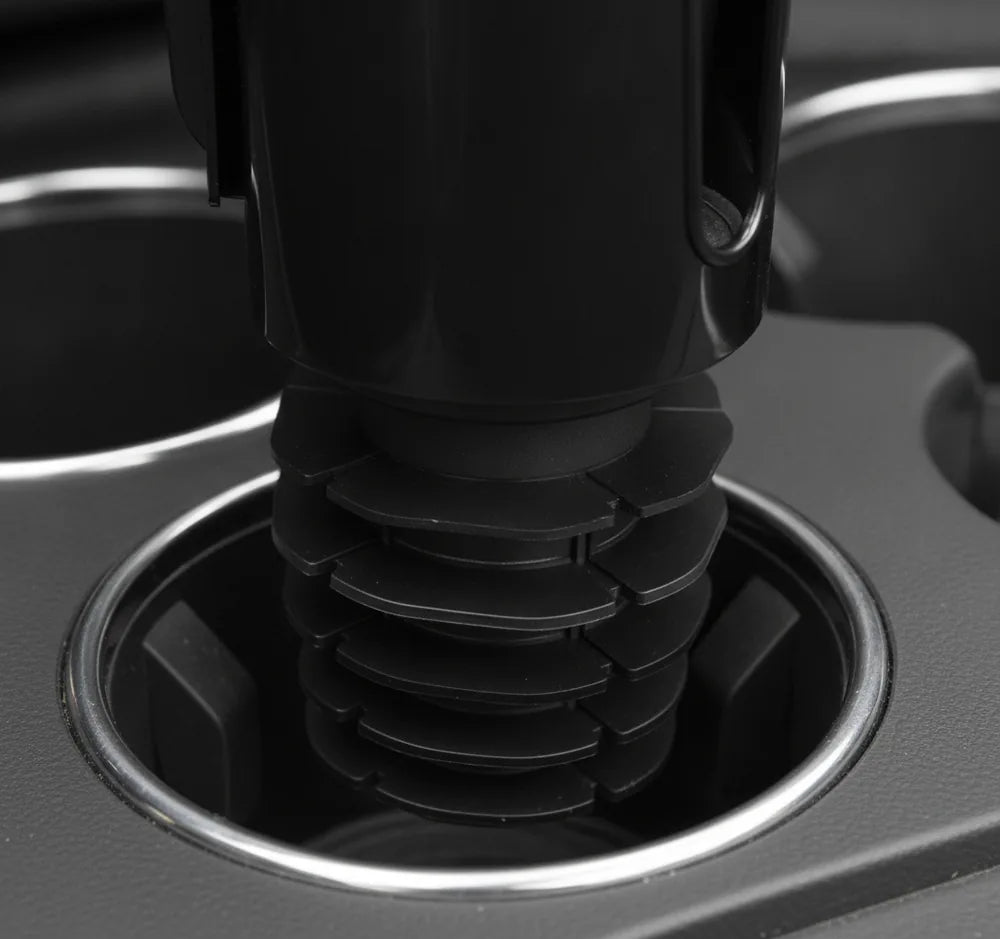 Soporte de Carro 2en1 para Celular y Vaso — Base Expandible para Portavasos
