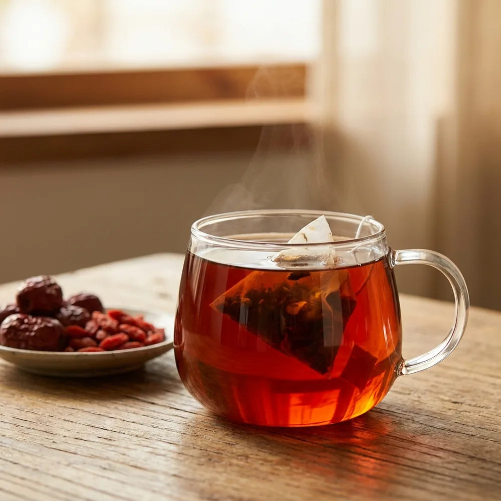 🍵 Té de Ginseng Cinco Tesoros para Mujer — Energía y Bienestar Diario · 20 Bolsitas
