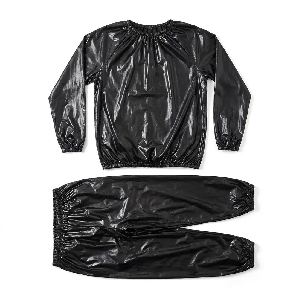 🔥 Traje Sauna Térmico Unisex — Suda Más Mientras Entrenas (Plateado o Negro)