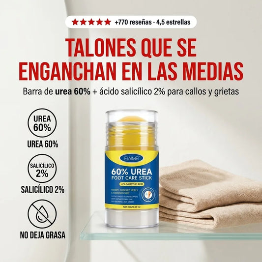 Barra de Urea 60% + Ácido Salicílico 2% — Talones y Callos