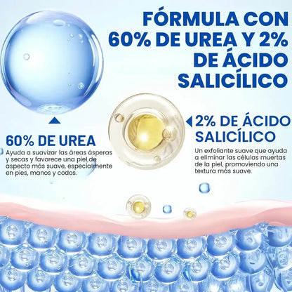 Barra de Urea 60% + Ácido Salicílico 2% — Talones y Callos
