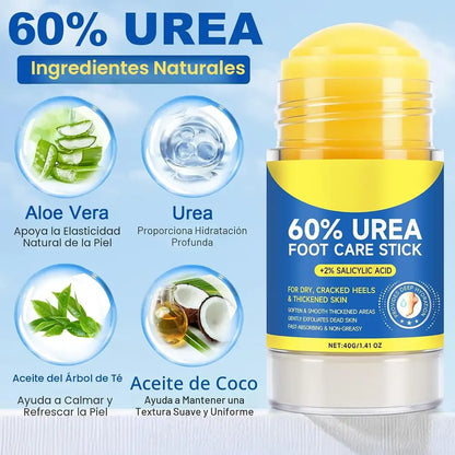 Barra de Urea 60% + Ácido Salicílico 2% — Talones y Callos