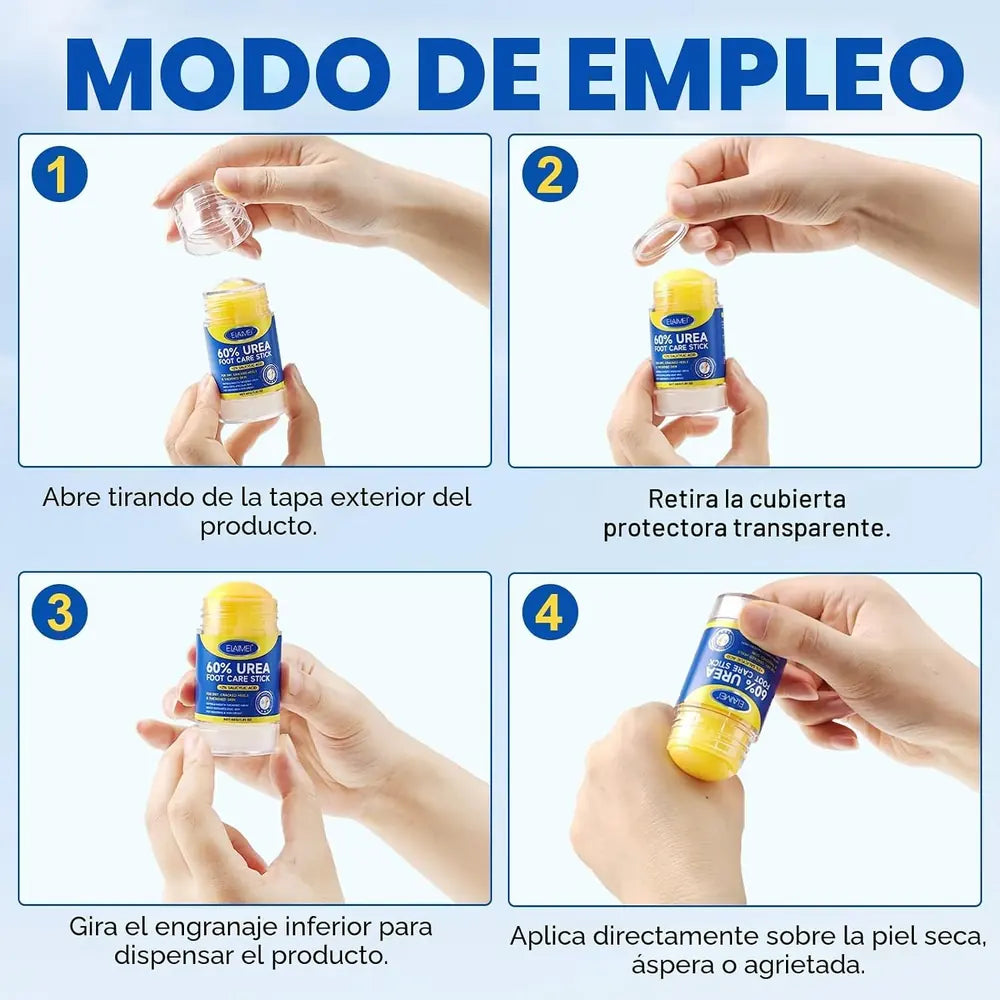 Barra de Urea 60% + Ácido Salicílico 2% — Talones y Callos