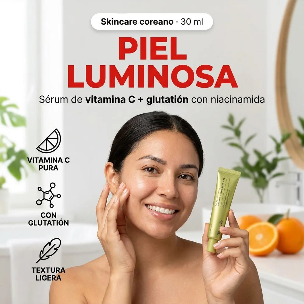 🍊 Sérum Vitamina C + Glutatión Arencia Booster Shot — Para una Piel Luminosa y de Tono Uniforme (30 ml)