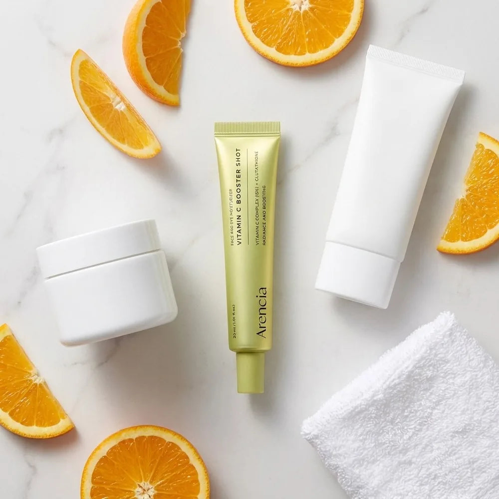 🍊 Sérum Vitamina C + Glutatión Arencia Booster Shot — Para una Piel Luminosa y de Tono Uniforme (30 ml)